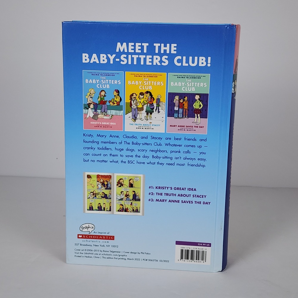 The Baby-Sitters Club Graphic Novels 1-3 Raina Telgemeier Ann M Martin Hardcover - Picture 2 of 8